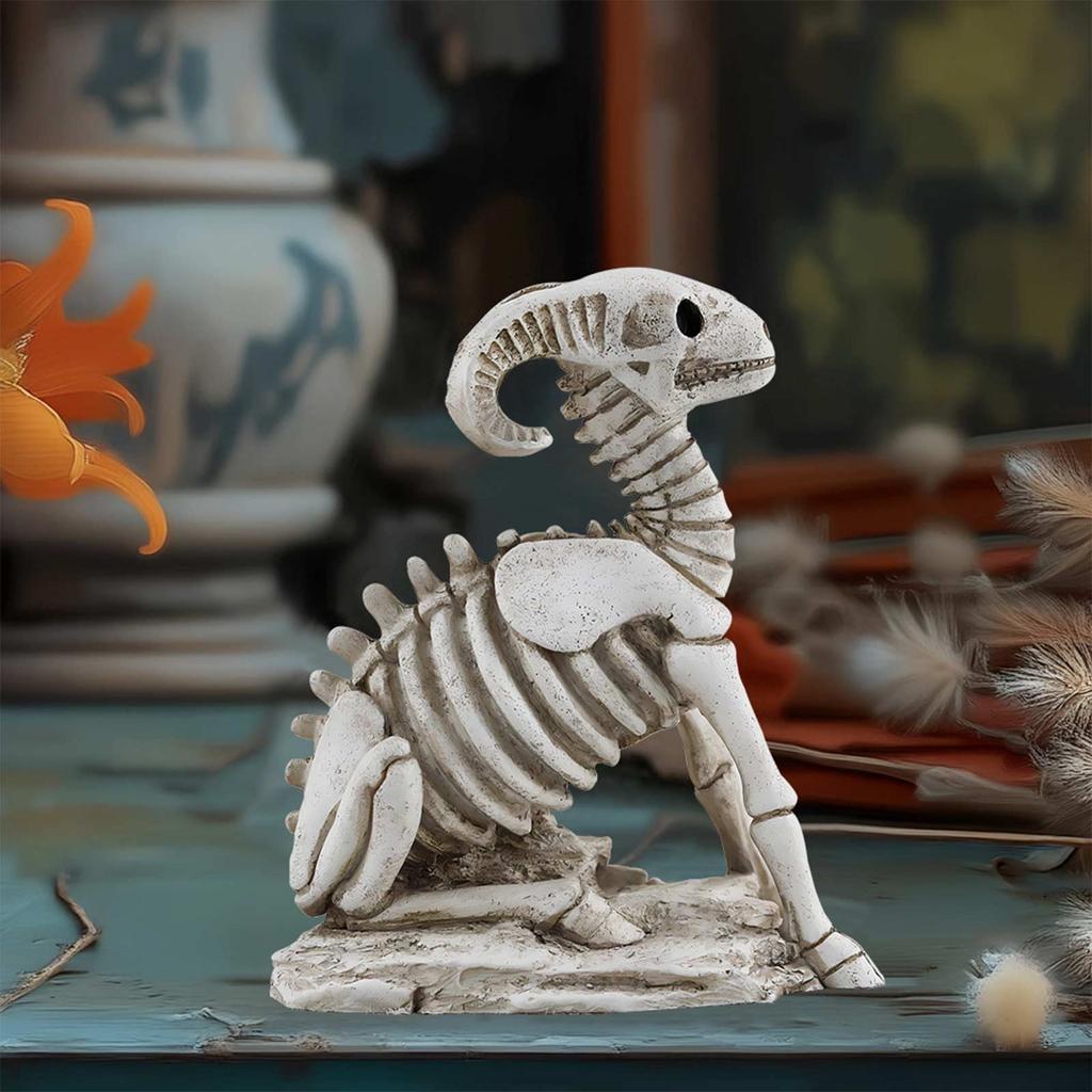 Skeleton Head Set Decoration Creative Resin Head Micro Garden Pottery Decoration