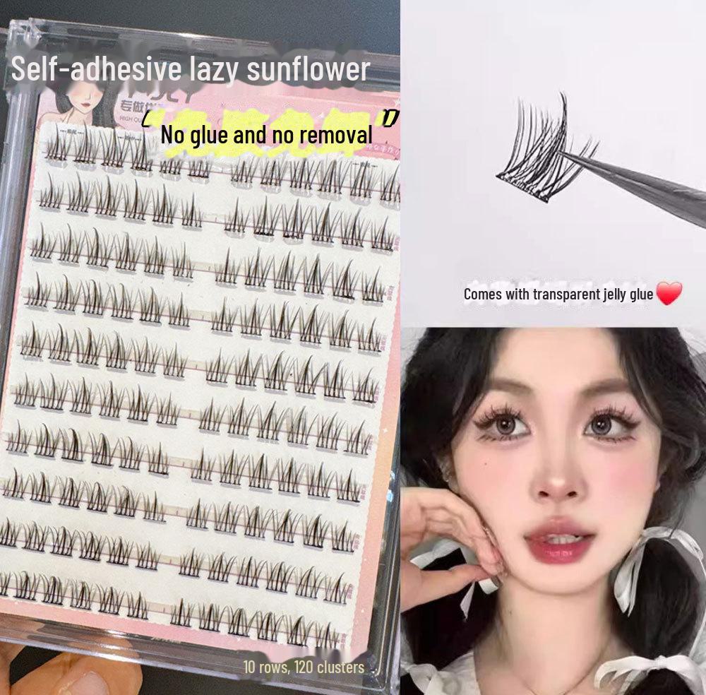 

FOLY Самоклеящиеся накладные ресницы без клея 120 штук цвета подсолнечника: Естественный вид куклы Барби, сегментированный дизайн, большая вместимость.