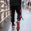 Jogger Cargo Pants Men Relax Hip-hop Hit Color Pocket Men's Pants Sweatpants Street Ribbon Techwear Pants