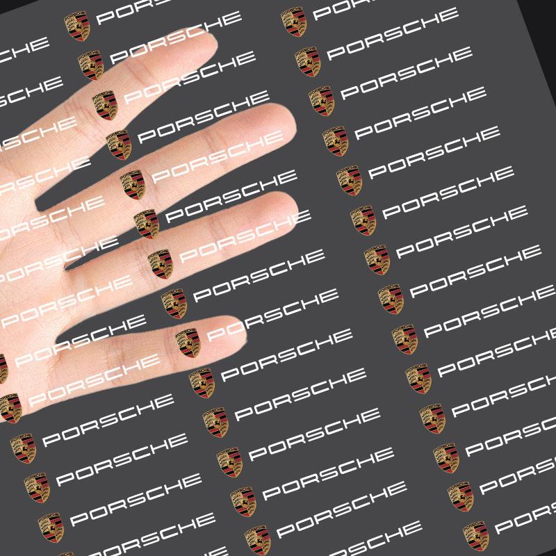 Car Interior Random Stickers Car Steering Wheel Decal Goods For Porsche Boxster Cayenne Panamera Macan Cayman 911 918 996 917 991