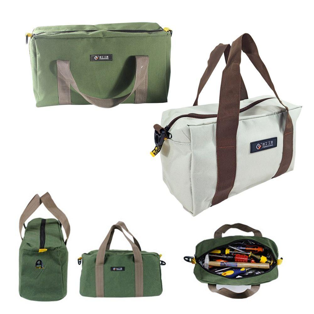 Creative Large Capacity Storage Tool Bag Multi-function Thickened Canvas Electrician Bag Hand Tool Carry Organizer Tote Bag