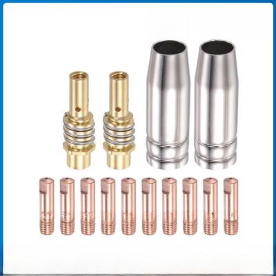 15AK Welding Gun Accessories Protective Cover with 14PCS Conductive Nozzles - Cross-Border Two-Protection Kit