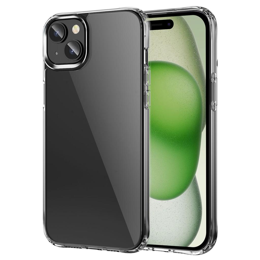 Crystal Clear Case for iPhone 15 16 17 Air Plus Pro Max, Anti-Yellowing Shockproof Transparent Cover with Air-Guard Corners Anti-Drop Protective Shell