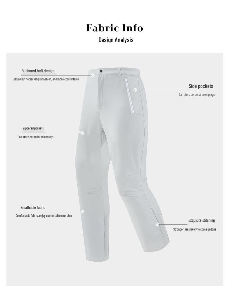 Pánské jarní/letní softshellové větruodolné kalhoty – Outdoorové, rychleschnoucí, antibakteriální, funkční kalhoty pro sport a horolezectví