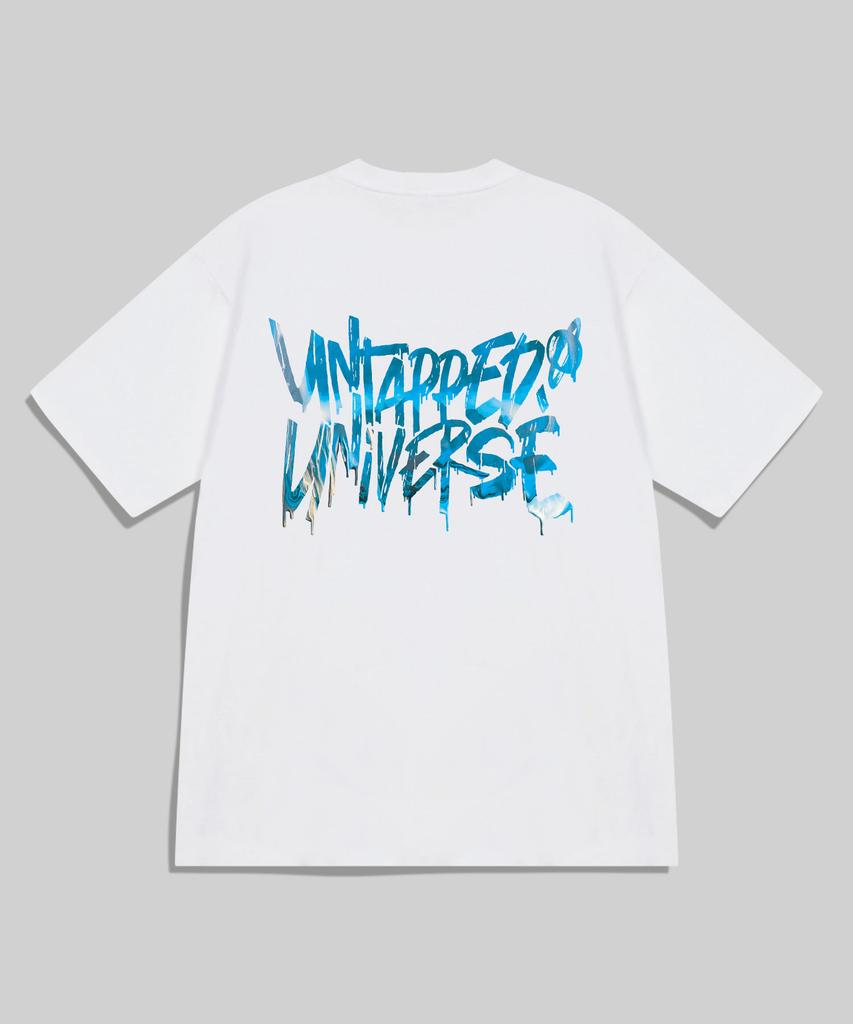 UNTAPPED STUDIO Universe Paint Flow Lettering Oversized T-Shirt 8 Colors (Type A)