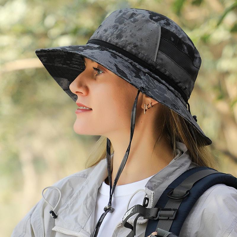 Sun Hats for Women with Ponytail Hole Wide Brim Outdoor Hat Packable Summer Beach Hiking Fishing Hats