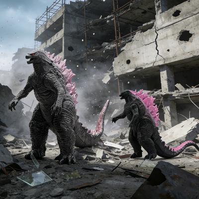 Godzilla X Kong : Nowe Imperium Nowe Kolory Figurka Akcji Anime Tytan Godzilla 22cm Miękki Klej Potwór Lalka Model Ozdoby Zabawki