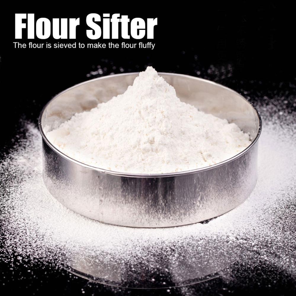 6PCS Stainless Steel Fine Mesh Sieve Fine Mesh Baking Sifter Portable Flour Sieve Set  Flour Sifting