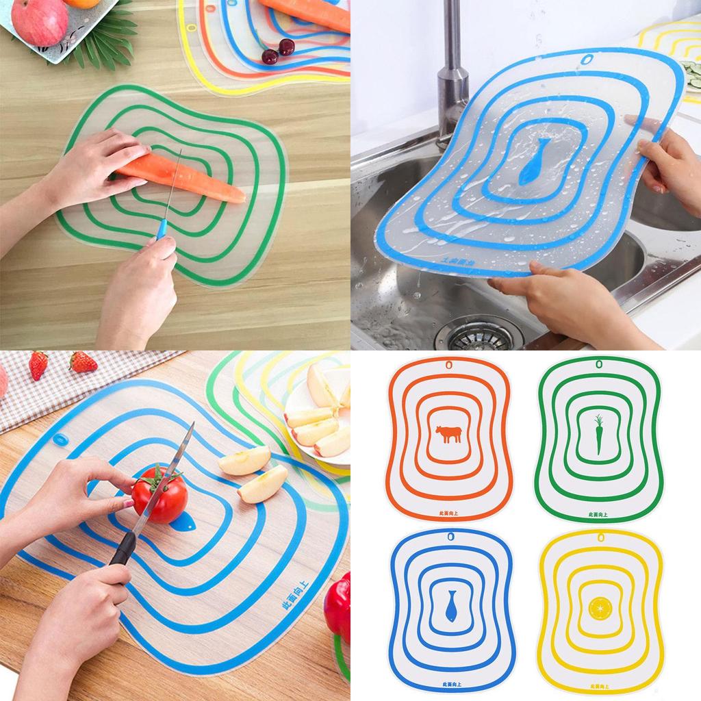 Nice Plastic Chopping Board Non-slip Frosted Kitchen Cutting Board Kitchen Tool