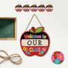 Back To School Door Sign Decorative Door Hanger for Day of School