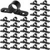 50XHeavy Duty Plastic Pipe Clamp For PEX Copper CPVC Pipe Hanger Support Fits 1/2 Inch And 3/4 Inch Pipes