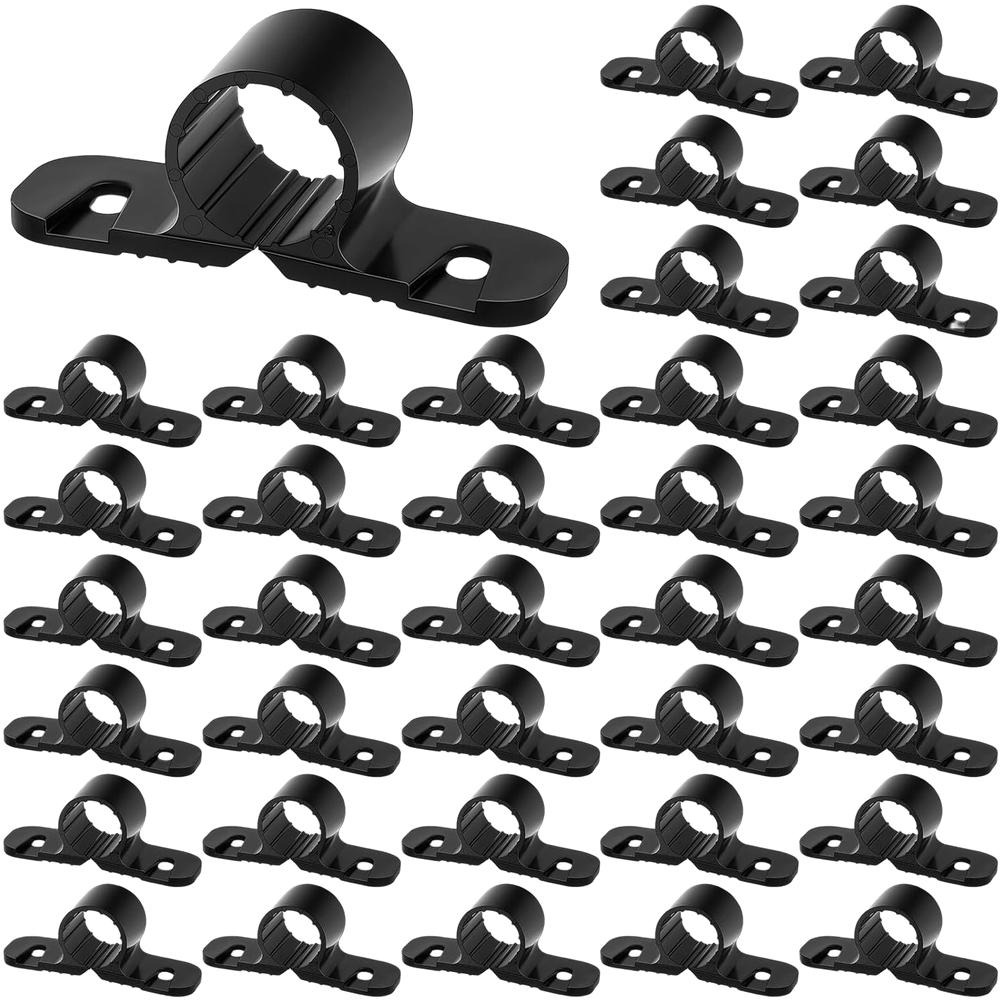 50XHeavy Duty Plastic Pipe Clamp For PEX Copper CPVC Pipe Hanger Support Fits 1/2 Inch And 3/4 Inch Pipes