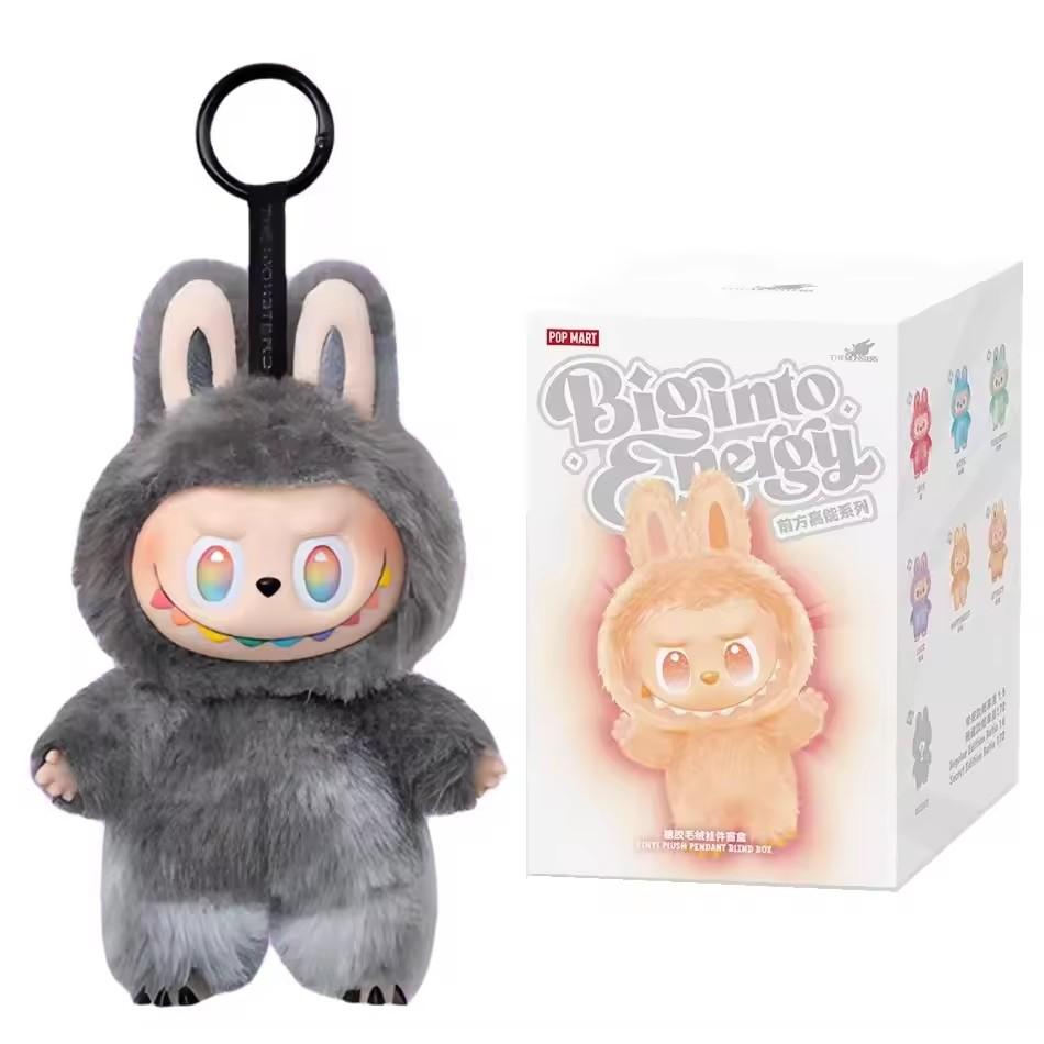 Alta Qualità Labubu Monster Box Giocattolo Cuore Macaron Una Serie di Sedili Ciondolo in PVC Modello Bambola Mostro Replica Portachiavi Giocattoli di Peluche per Bambini Regali di Compleanno