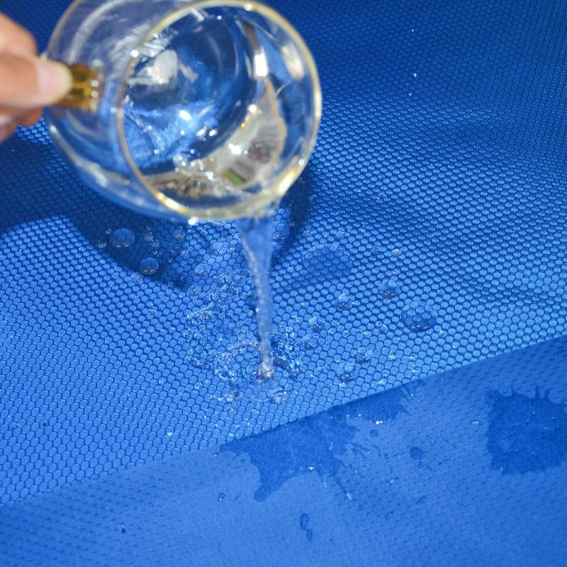 210D DIY Šití Medový Plástev Žakárová Oxford Tkanina Úložná Taška na Batoh Vodotěsný PU Povlak Odolný proti Opotřebení Odolný proti Roztržení