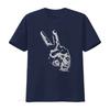 Peace Out Hand Sign T Shirt Artistic Design Pacifist Victory Humanist  Vintage Washed Fashion Comfortable Homme