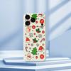 For iPhone 17 Pro Max Case Christmas Elements Pattern Printing Straight Edge TPU Phone Back Cover