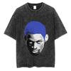Dennis Rodman Basketbalové Grafické Tričko Pánské Vintage Prané Krátký Rukáv Trička Pánské Pánské Hip Hop Oversized Tričko Streetwear The Worm Tričko