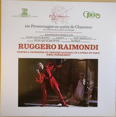 Disco LP RUGGERO RAIMONDI EMIL TCHAKAROV C Seis Personagens À Procura de Cantor STU71434 ERATO 1981 França Clássico Usado