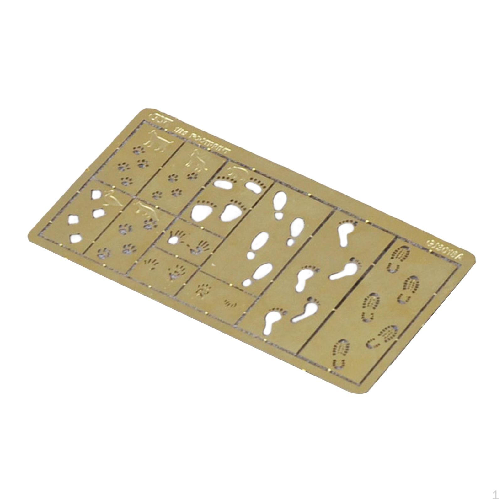 DIY Model Painting Template Reusable Hobby Craft Paint Arts Etching Sheet for