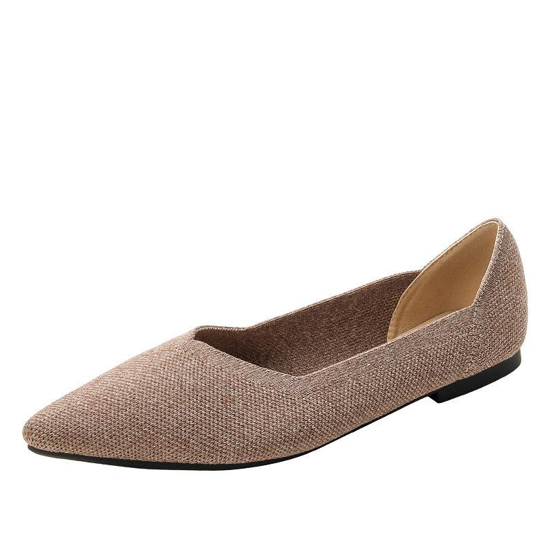 Strength Super Soft Comfortable Flat Bottom Pointed Princess Shoes Flying Weaving Women's Shoes Weaving Women's Shoes