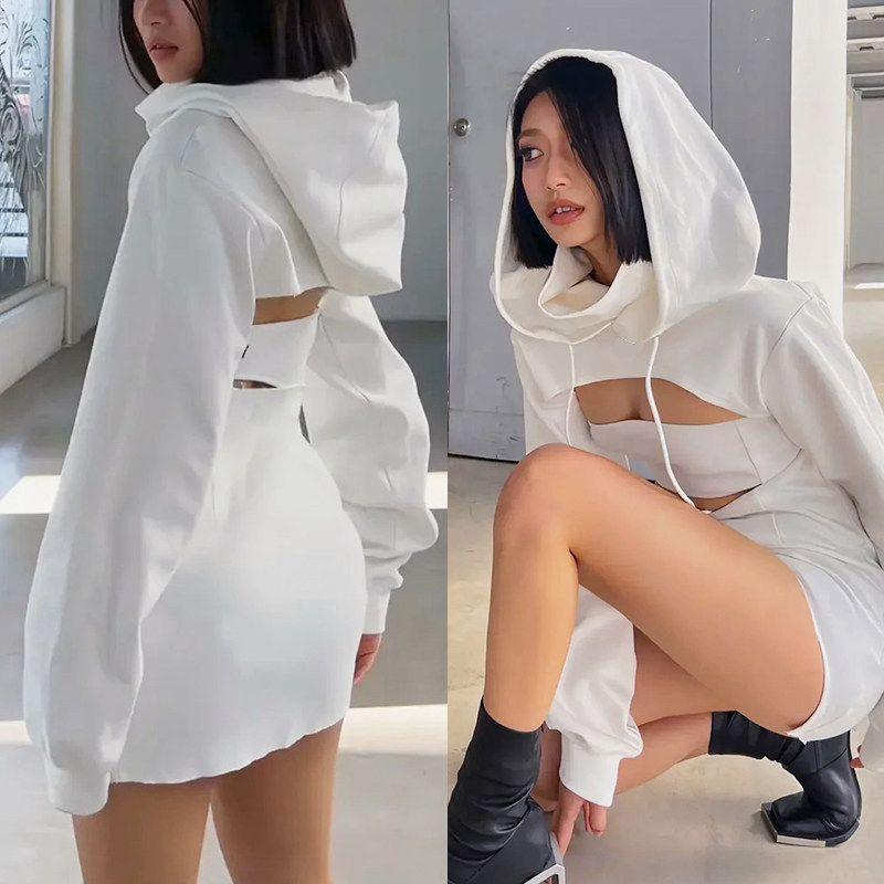 European and American Style Short Gray Fitness Long-Sleeve Cover-Up Shawl Sports Sweatshirt Vest Dance Loose Yoga Top Jacket