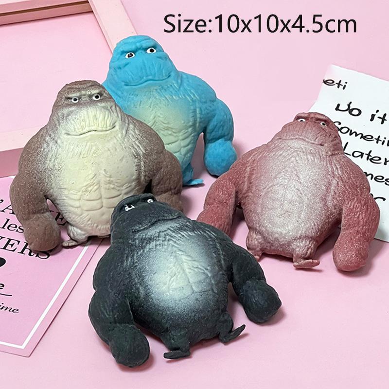 

Plush Stretch Gorilla Press Monkey Plaything Gorilla Fidgeting Toy Anime Figure Doll Toys For Kids Adults Stress Relief Toys