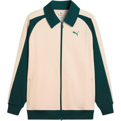 Puma Veste Tricotée Sport Décontractée Confortable et Polyvalente Veste Unisexe Blanc Cassé 634029-87