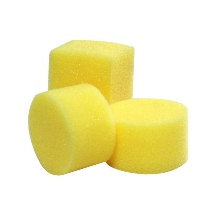 Éponges cylindre et carrée 4 cm 6 pièces