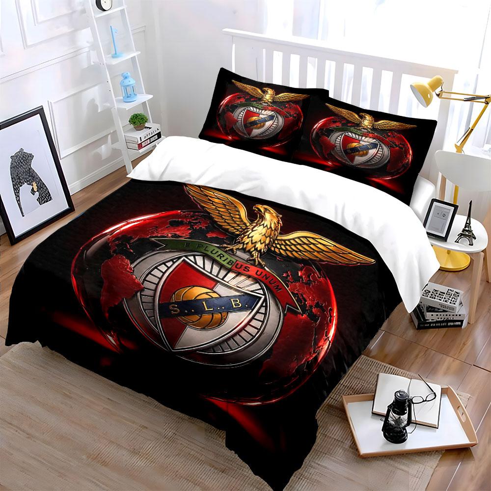Golden Eagle with Red Globe Design Bedding Duvet Cover Set Duvet Cover Pillowcases  (1 * Duvet Cover 2 * Pillowcases, without duvet insert)