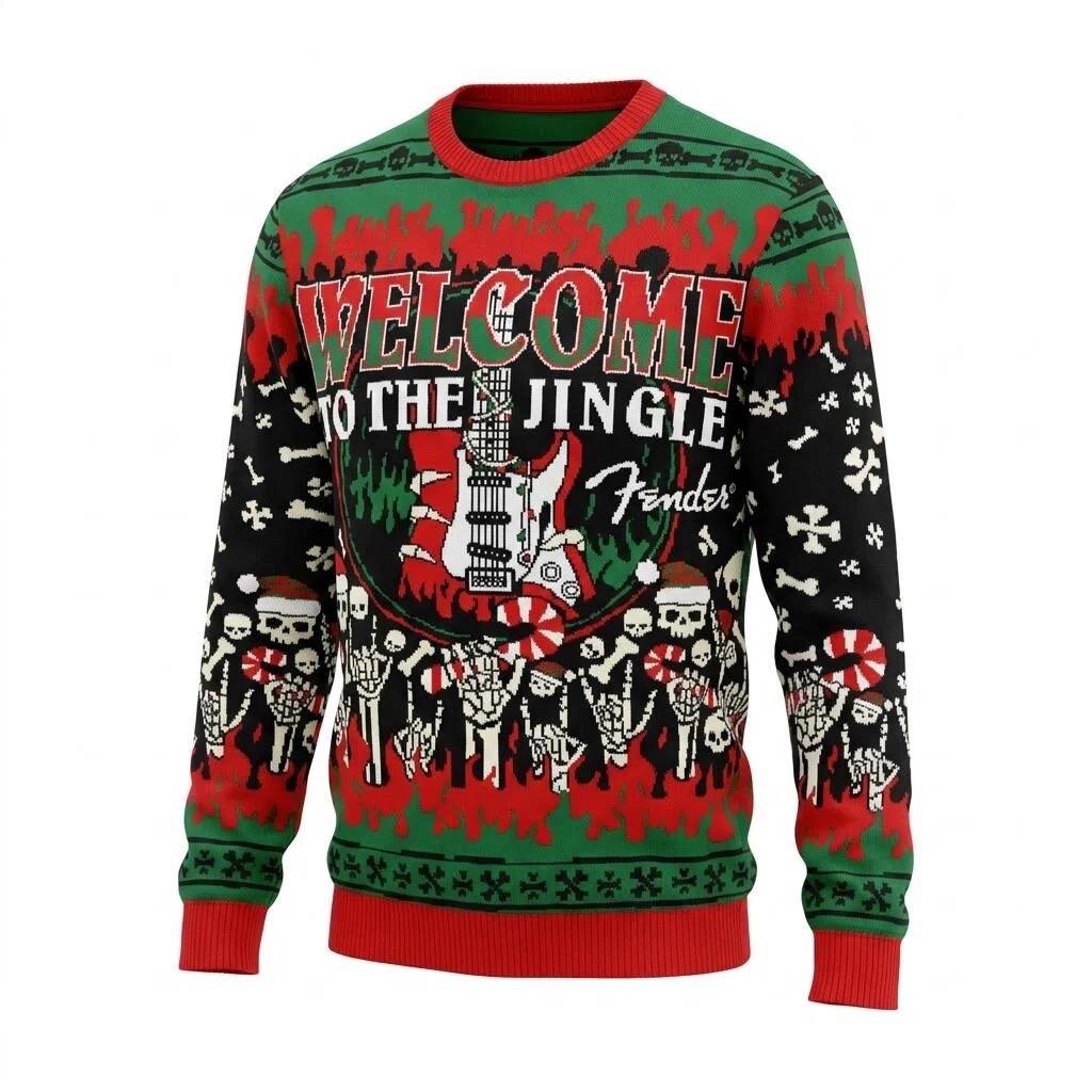 European-Size Parent-Child Jacquard Christmas Sweater Pullover for Autumn and Winter