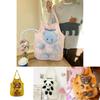 Cute Little Bear Doll Soft Nylon Tote Bag Shoulder Bag For Girls Daily Use