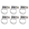 20Pcs Hose Clamp Stainless Steel Rustproof Anticorrosion Sturdy Hose Clip for Motor Vehicles Petrochemicals