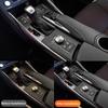For Lexus IS250 2013- Carbon Fiber Car Central Control Gear Board Panel Decorative Stickers Auto Accesorios Para Vehículos
