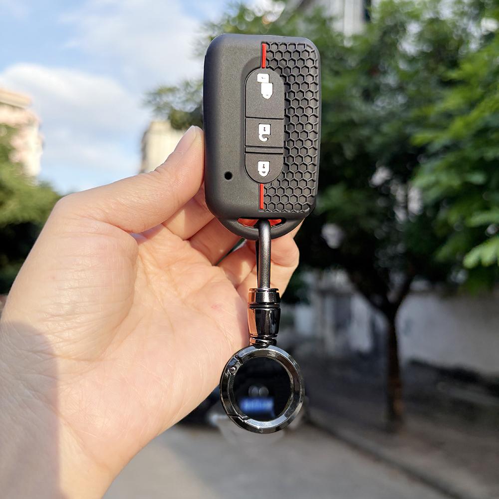 Schutz für Schlüsselbund für Nissan Pathfinder R51 NV200 Tiida Qashqai X-trail Micra Kashkay Hülle Zubehör Auto Schlüsselhülle Abdeckung Fob