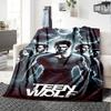 Teen Wolf Aufdruck Flanelldecke Hohe Qualität Warm Bequem Decke für Alle Jahreszeiten Perfekt für Geschenke Heimdekoration