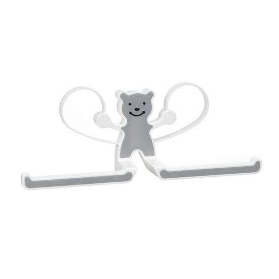 

Настенный держатель для вешалок для одежды, самоклеящийся, для дома, ванной комнаты, балкона, с мультяшным медведем, прищепка для одежды, бельевая прищепка, органайзер для полотенец, стойка