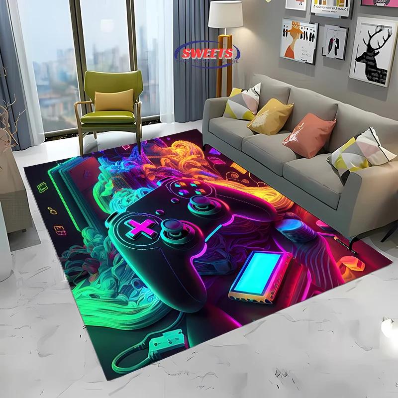 Funny Game Controller Area Carpet,Rug for Living Room Tapete for Bedroom Sofa Kitchen Doormat Decor,Kids Non-slip Floor Mat Gift