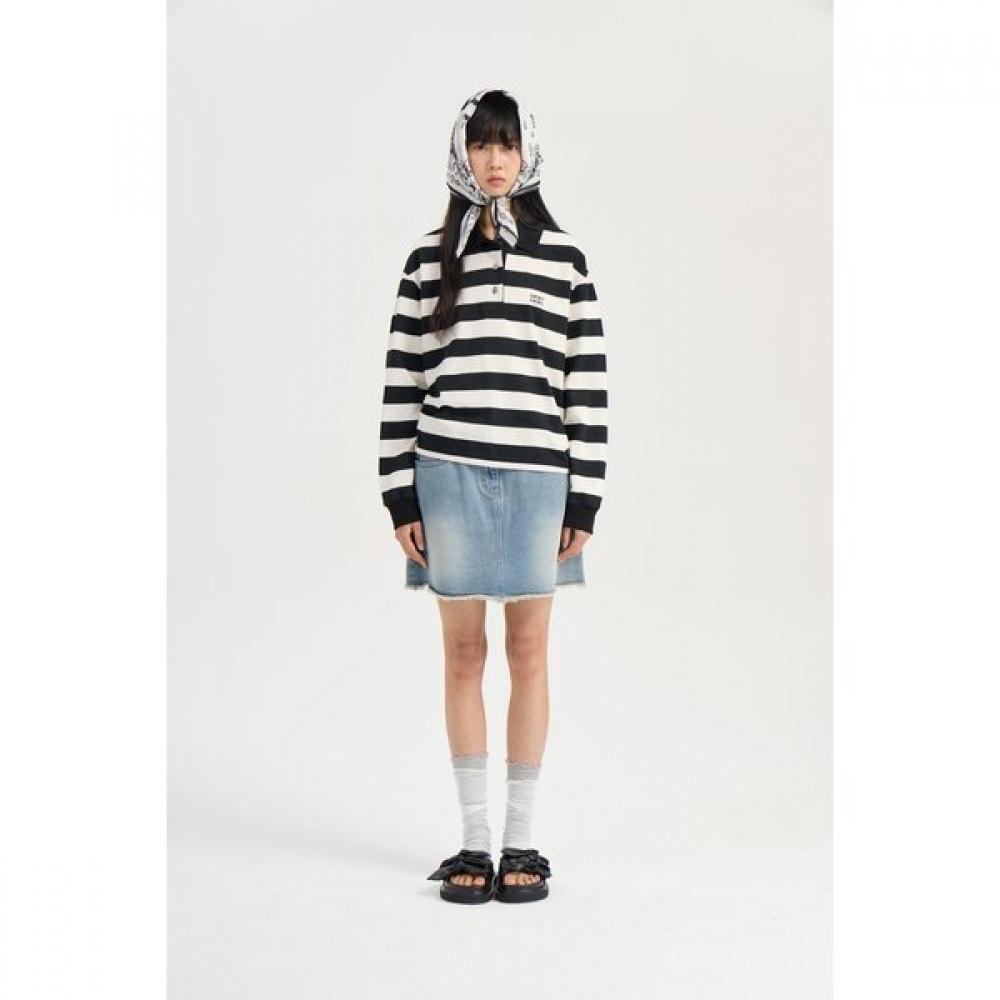Lucky ChoueTTe STripe Pique Crop T shirT IVX (ivory)/36(55)