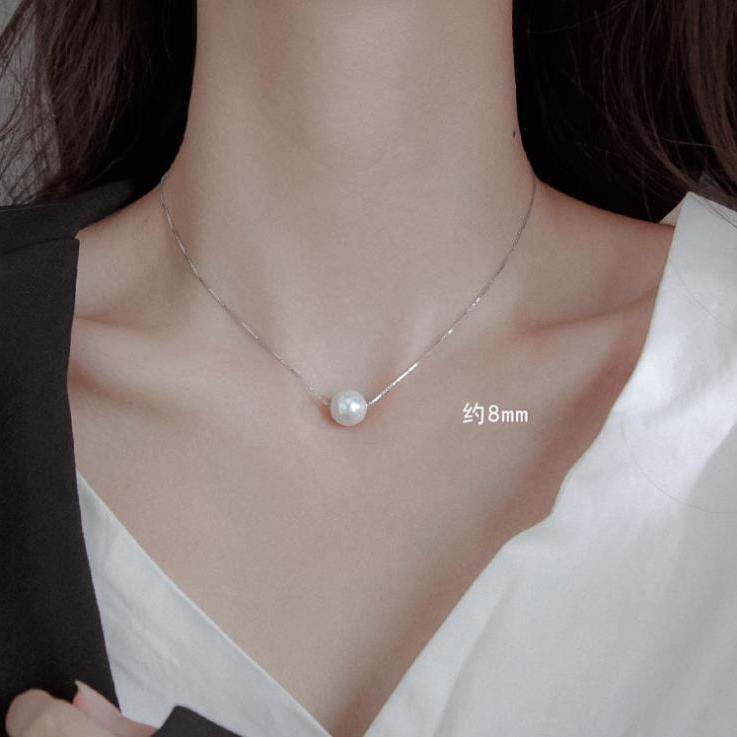 Four Pearl Pendant Necklace Women'S Light Luxury Niche Collarbone Chain Design Sense Simple Accessories