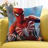 Federa Cuscino con Stampa di Figure Anime Marvel's Spider Man Cartone Animato Decorativa per Divano Casa Stampa Double-sided Federa Cuscino Carina