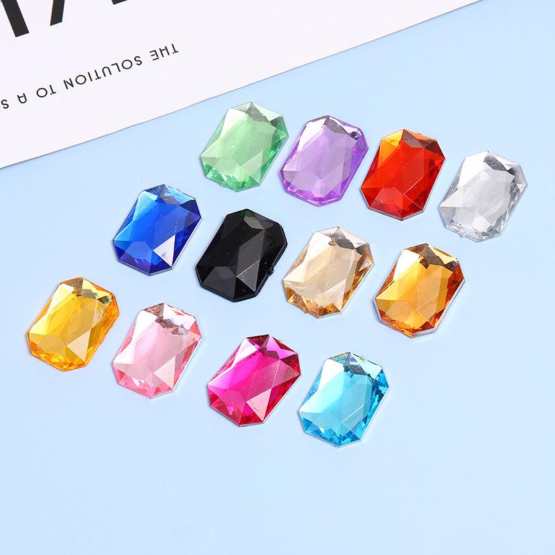 Eco-friendly Teardrop Rhinestones with Silver Backing