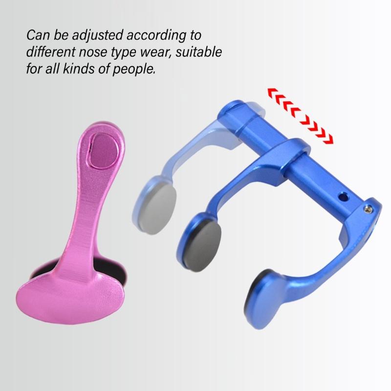 Nonslip Swimming Nose Plug Adults Nose Protector Aluminum Alloy Diving Nose Clip with Lanyard for Diving Training