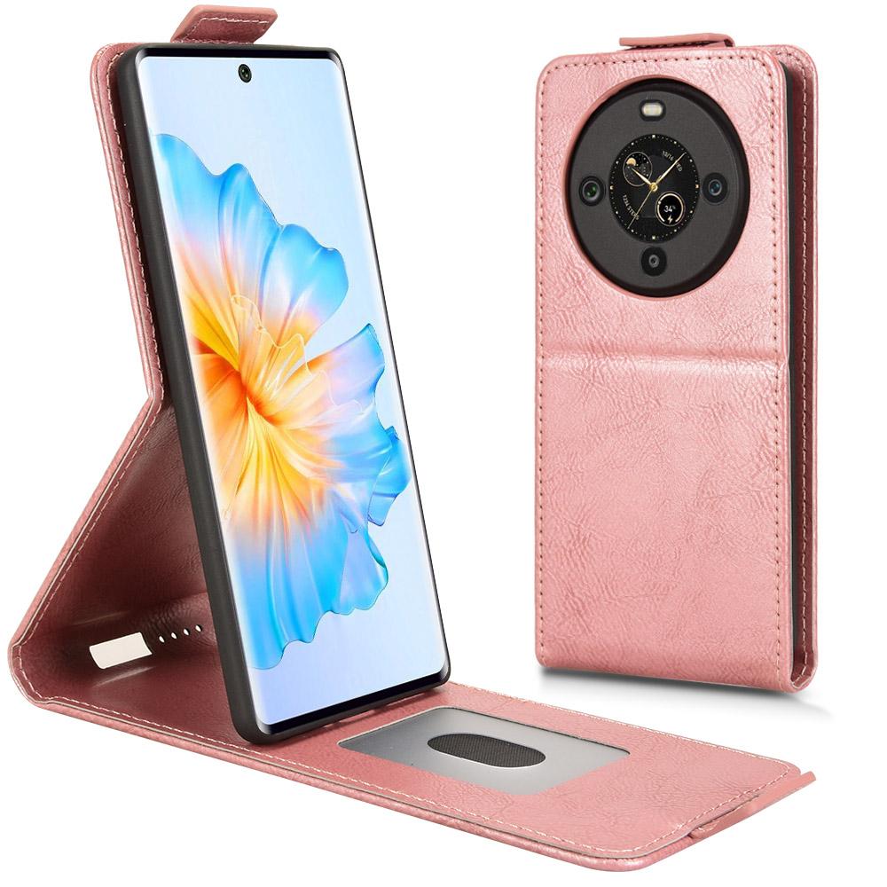 

Для FOSSiBOT S3 Pro 4G Чехол-подставка Магнитная застежка Вертикальный откидной Кожаный чехол для телефона с держателем для карт Rose Gold