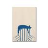 Abstrakte Süße Katze Tier Leinwanddrucke Elegantes Damenporträt Wandkunst Illustration Poster für Wohnzimmer Schlafzimmer & Heimdekoration