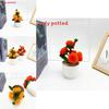 5 Pcs Pumpkin Plush Twisted Stick Potted For Living Room And Photography Props