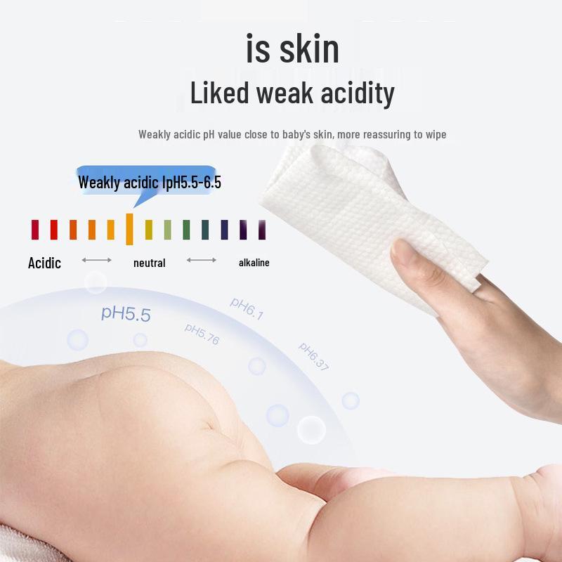 Baby Wipes - 80 Thickened Wipes for Infants & Toddlers, Household Hand & Mouth Large Pack.