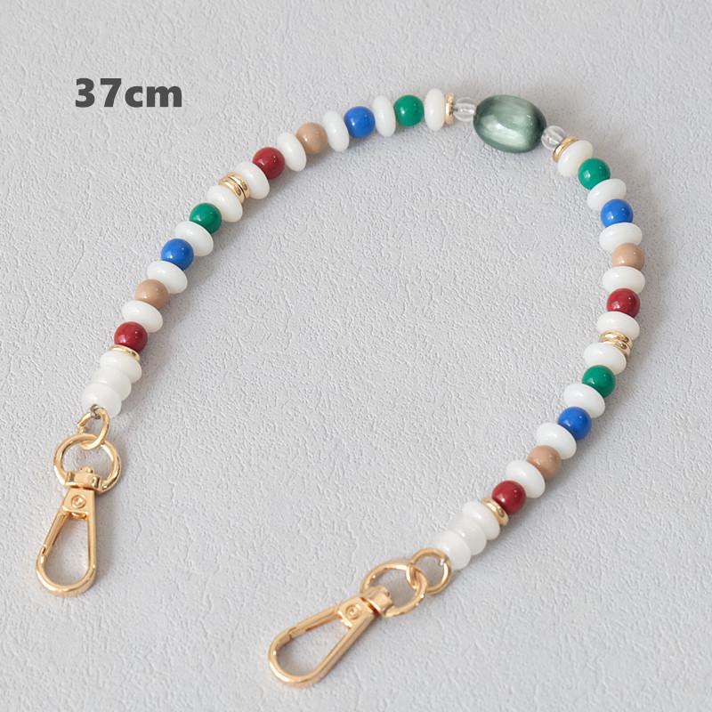 New Woman Bag Accessory Green White Candy Acrylic Resin Beaded Part Handcrafted Wristband Bag Strap Women Bag Handle Chain