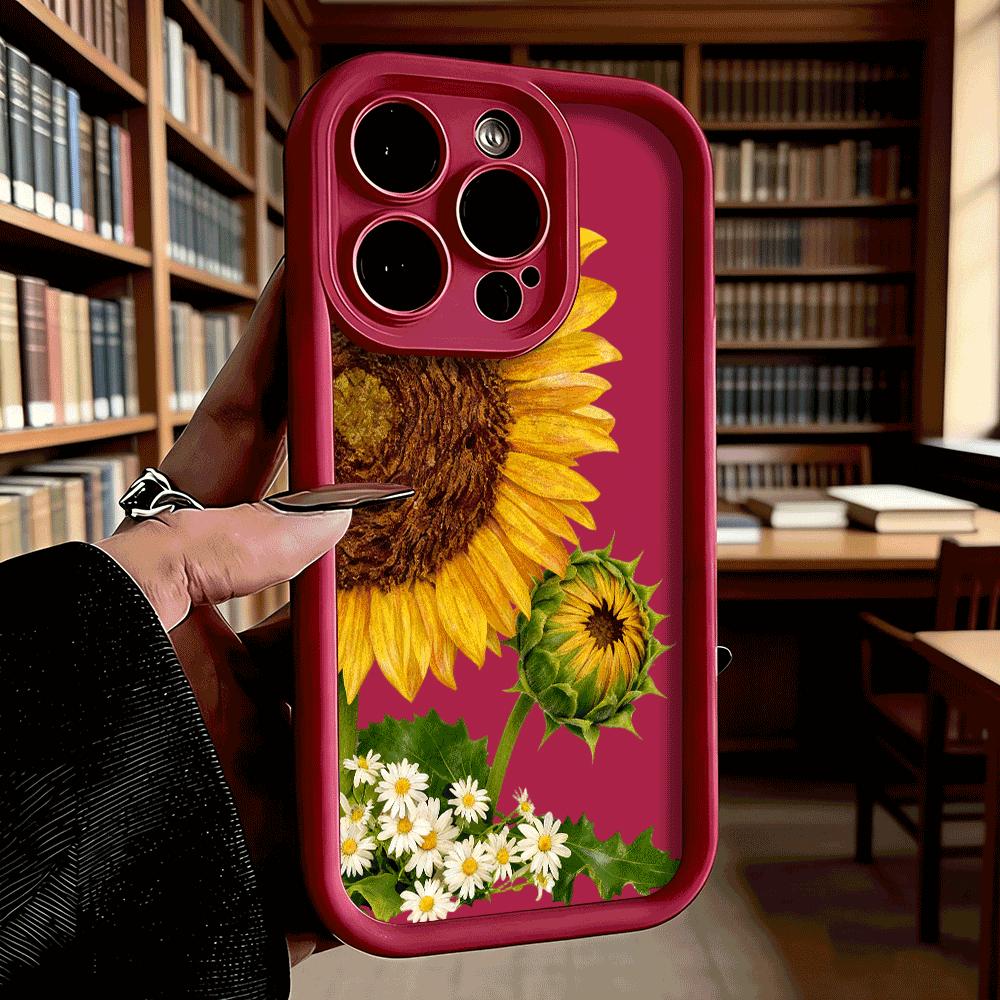 Sunflowers Daisies Bouquet Luxury Anti-Slip TPU Phone Case For Xiaomi Redmi Note 15 14 13 12 11 10 9 Pro Full Protective Cover