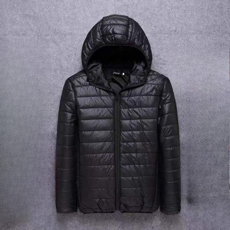 

Осень и Зима Однотонная Повседневная Мужская Хлопковая Одежда с Подкладкой, Декоративная Хлопковая Одежда с Подкладкой с Капюшоном для Людей Среднего и Молодого Возраста 5XL чёрный