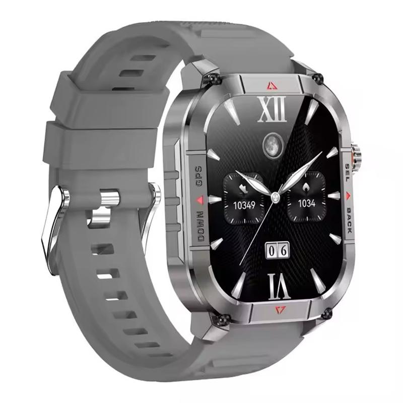 HK84 Men Smart Watch AMOLED Outdoor GPS Sports Positioning Compass Fitness Tracker BT Calling Health Monitoring Smartwatch